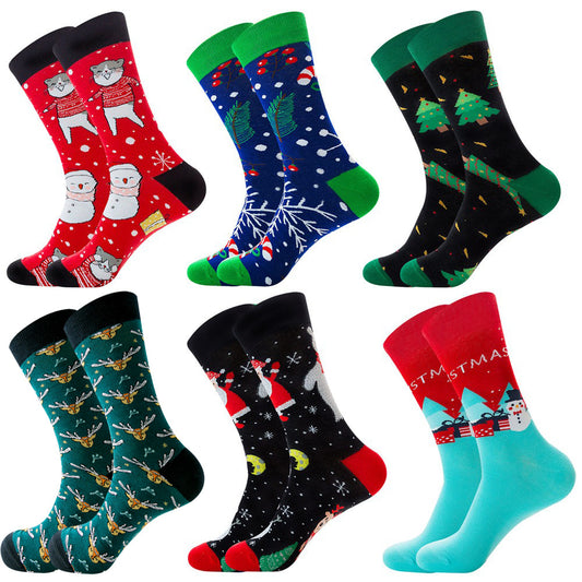 (US 6-12.5/EUR 39-46)  Christmas series Knee-high Stockings