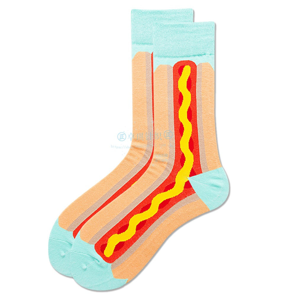 (US 5.5-12/EUR 38-45) Food serise Knee-high Stockings